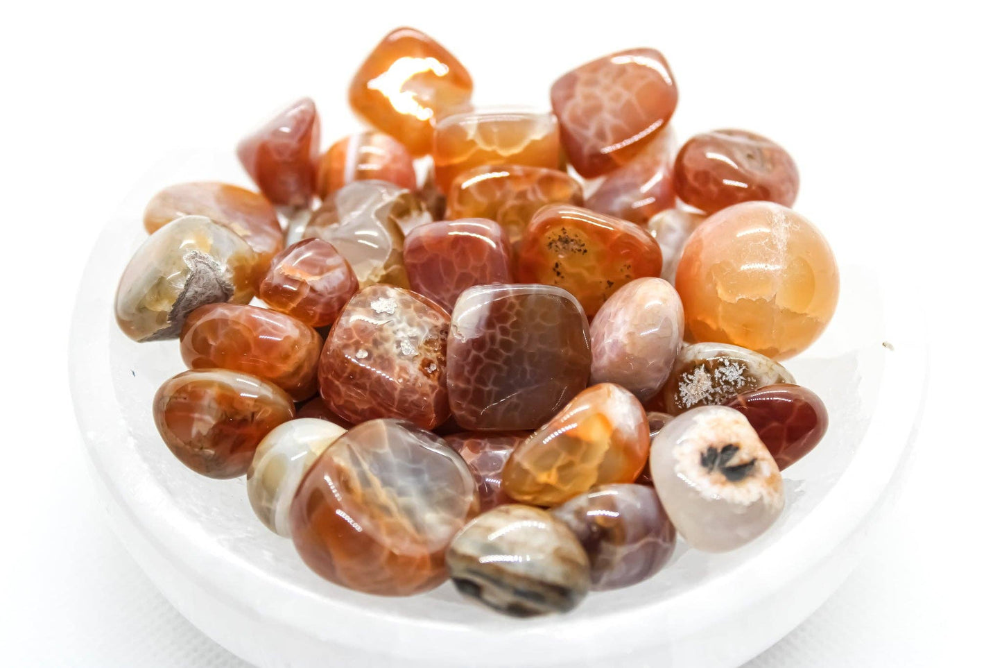 Fire Agate Tumbled Pocket Stone