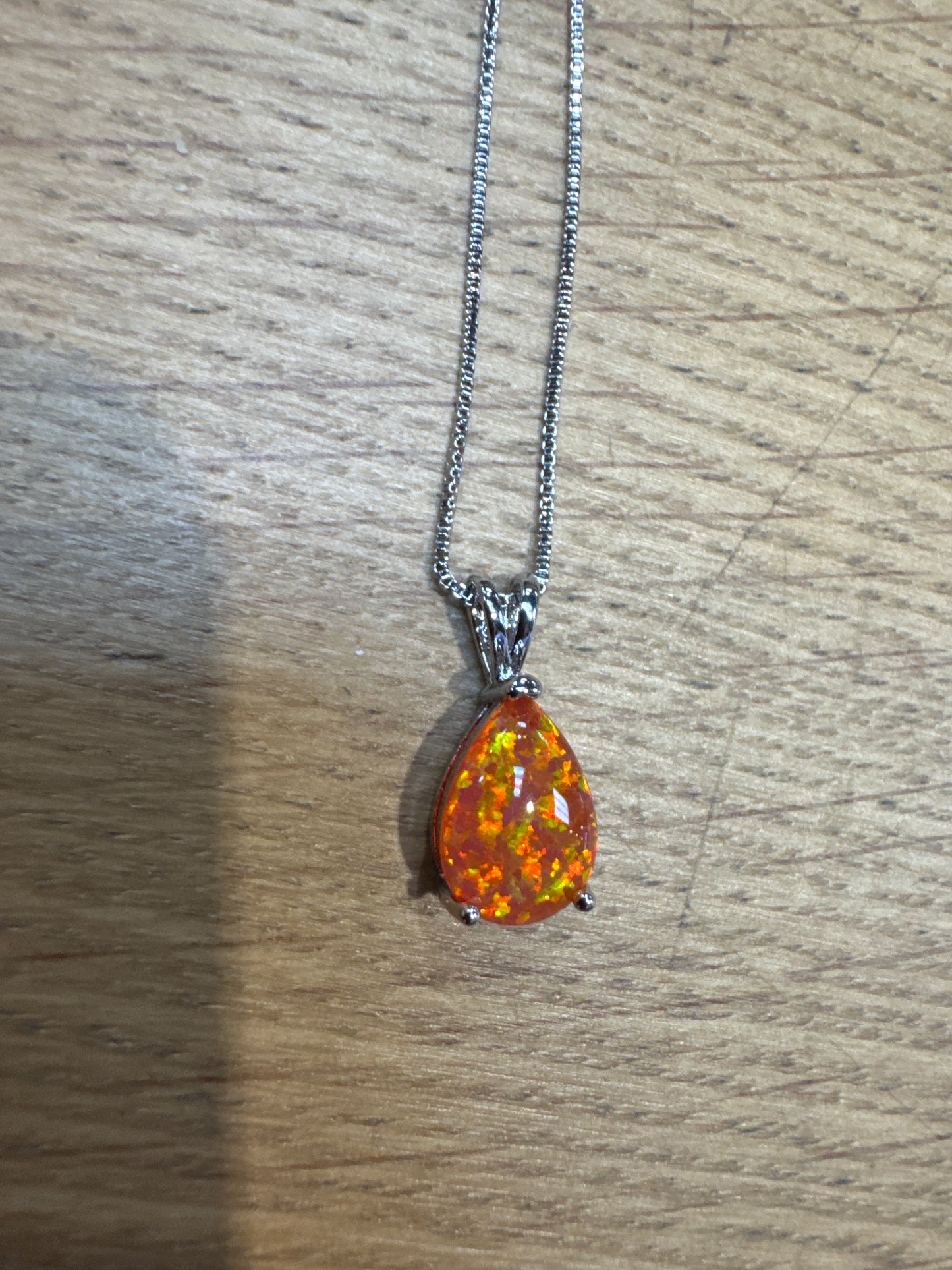 Fire Opal Necklace