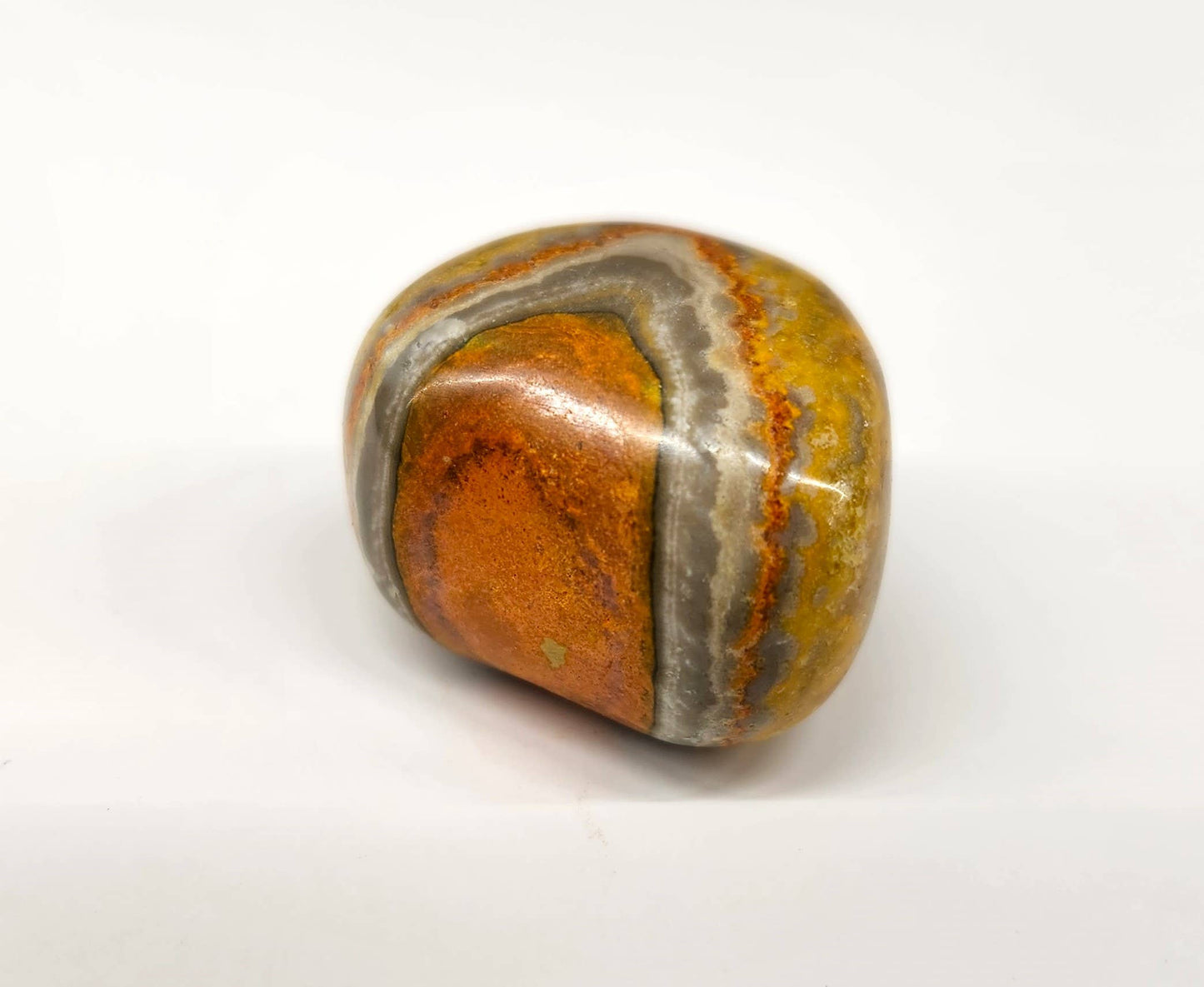 Bumble Bee (Bumblebee) Jasper Tumbled Pocket Stone