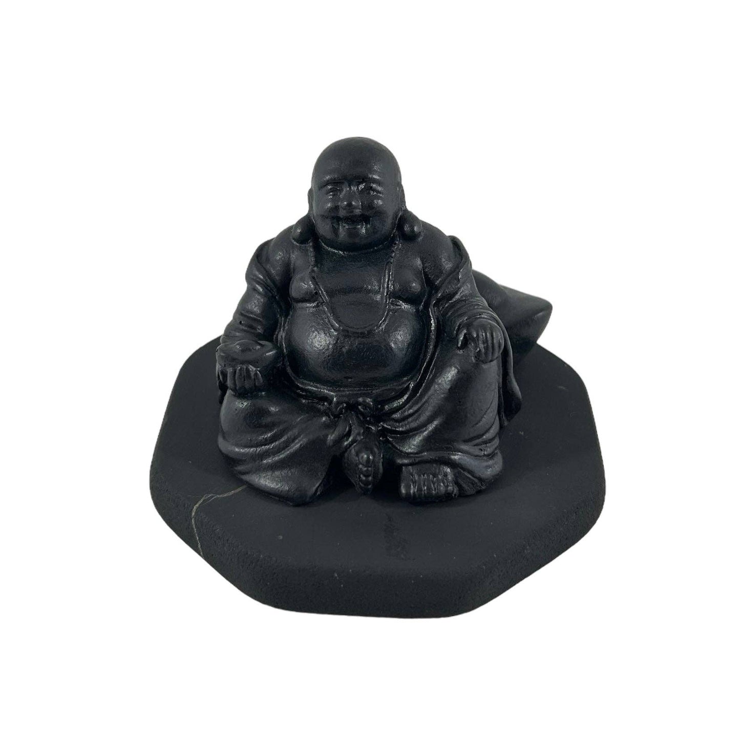 Shungite Hotei Buddha Figurine