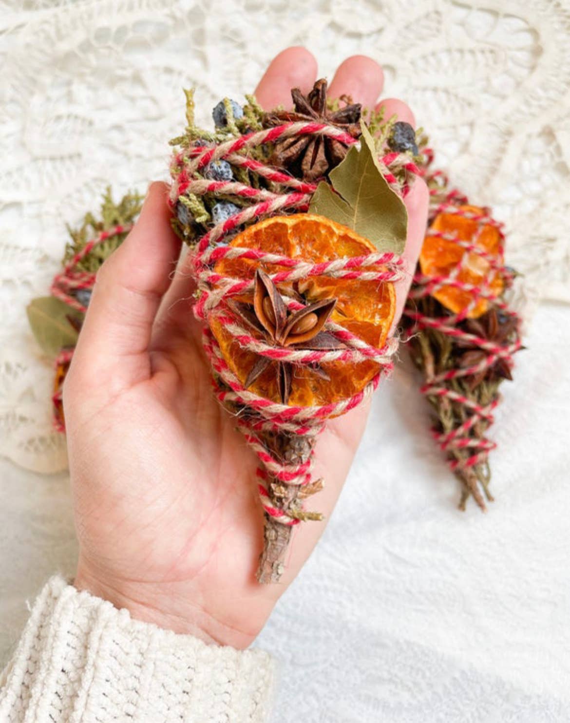Yule Tide Cedar, Juniper, Orange, Basil, Smudge stick