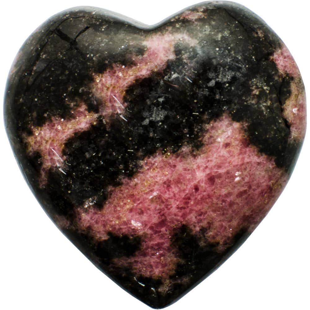 Rhodonite Puffed Gemstone Heart
