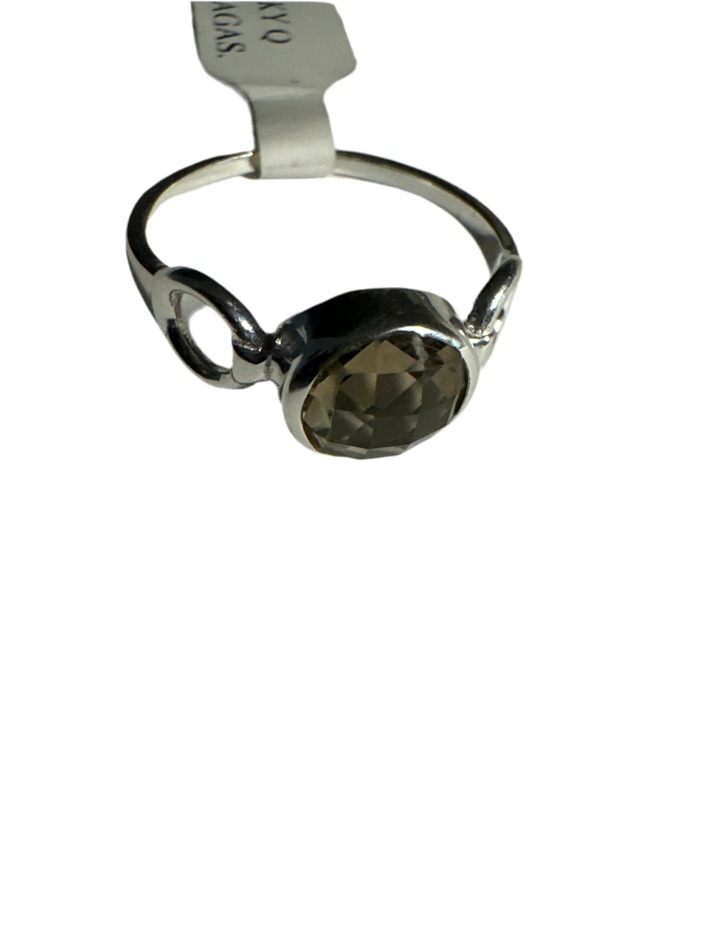 Smokey Quartz Size 9 Sterling Silver Ring