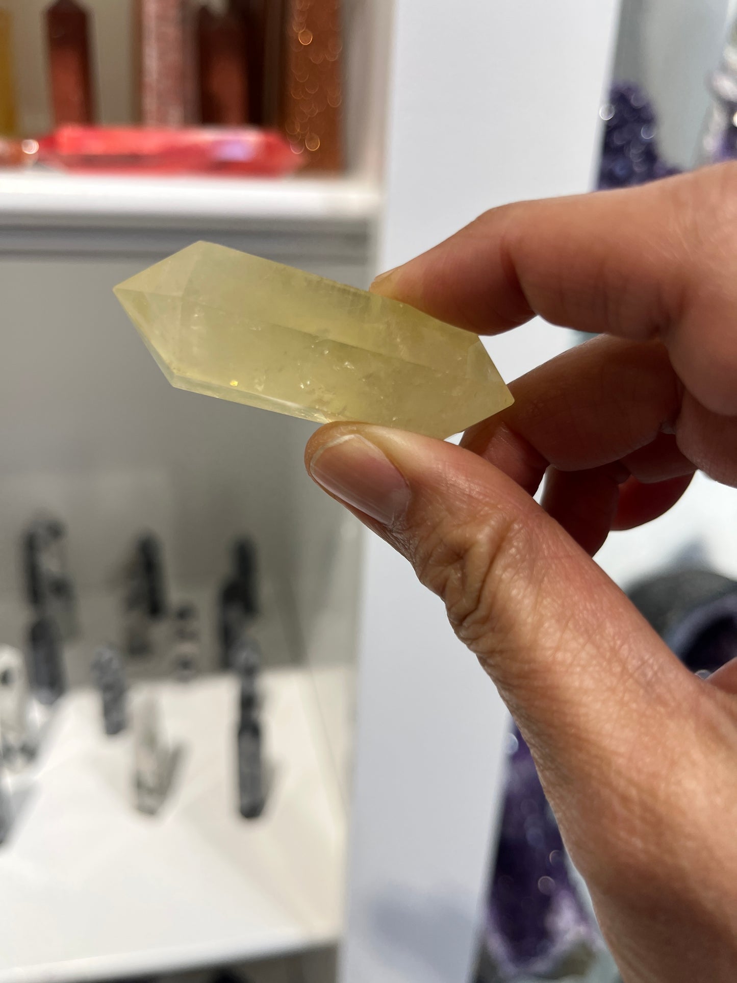 Double Terminated Citrine Crystal Point Wand