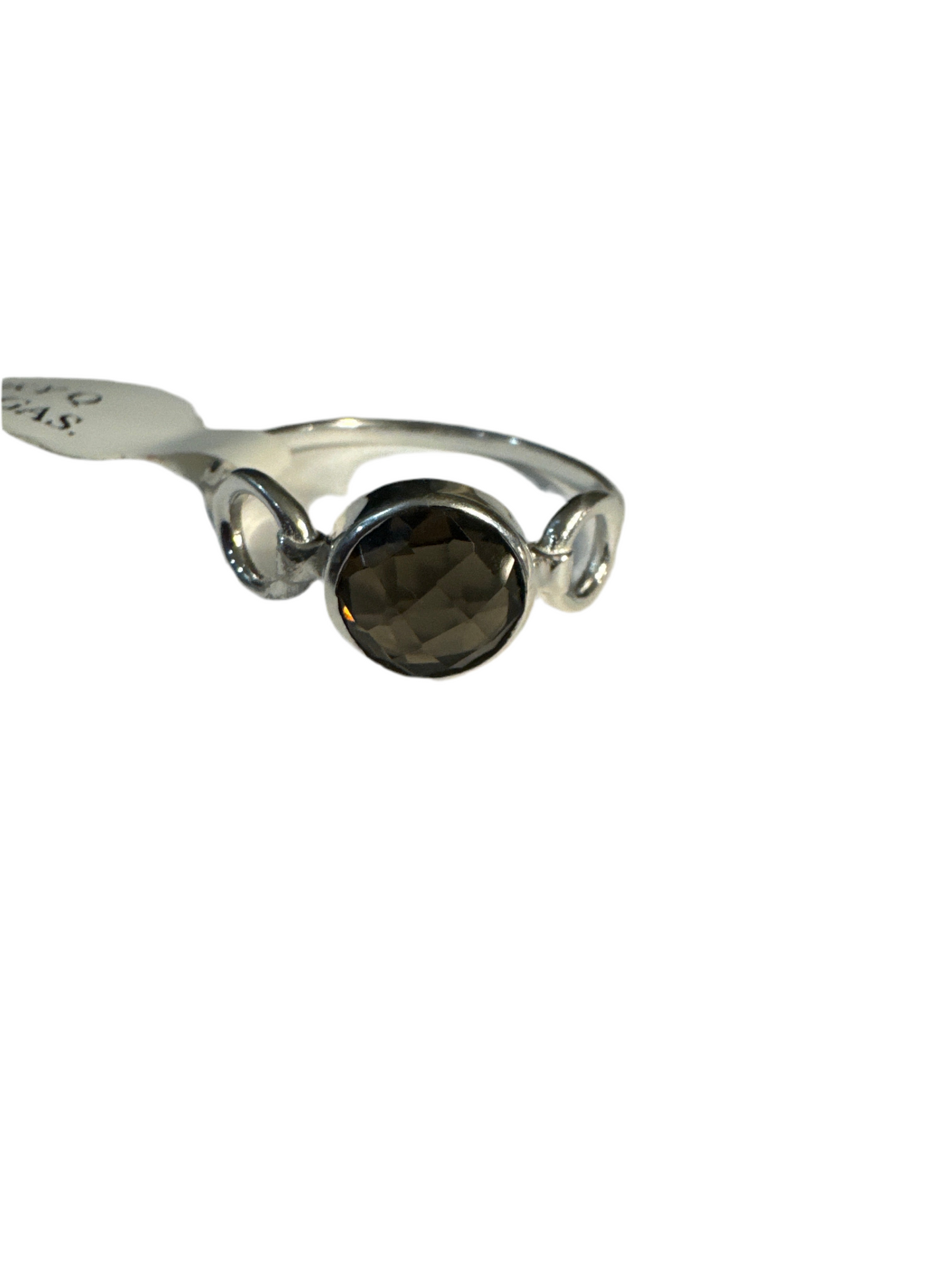 Smokey Quartz Size 11 Sterling Silver Ring