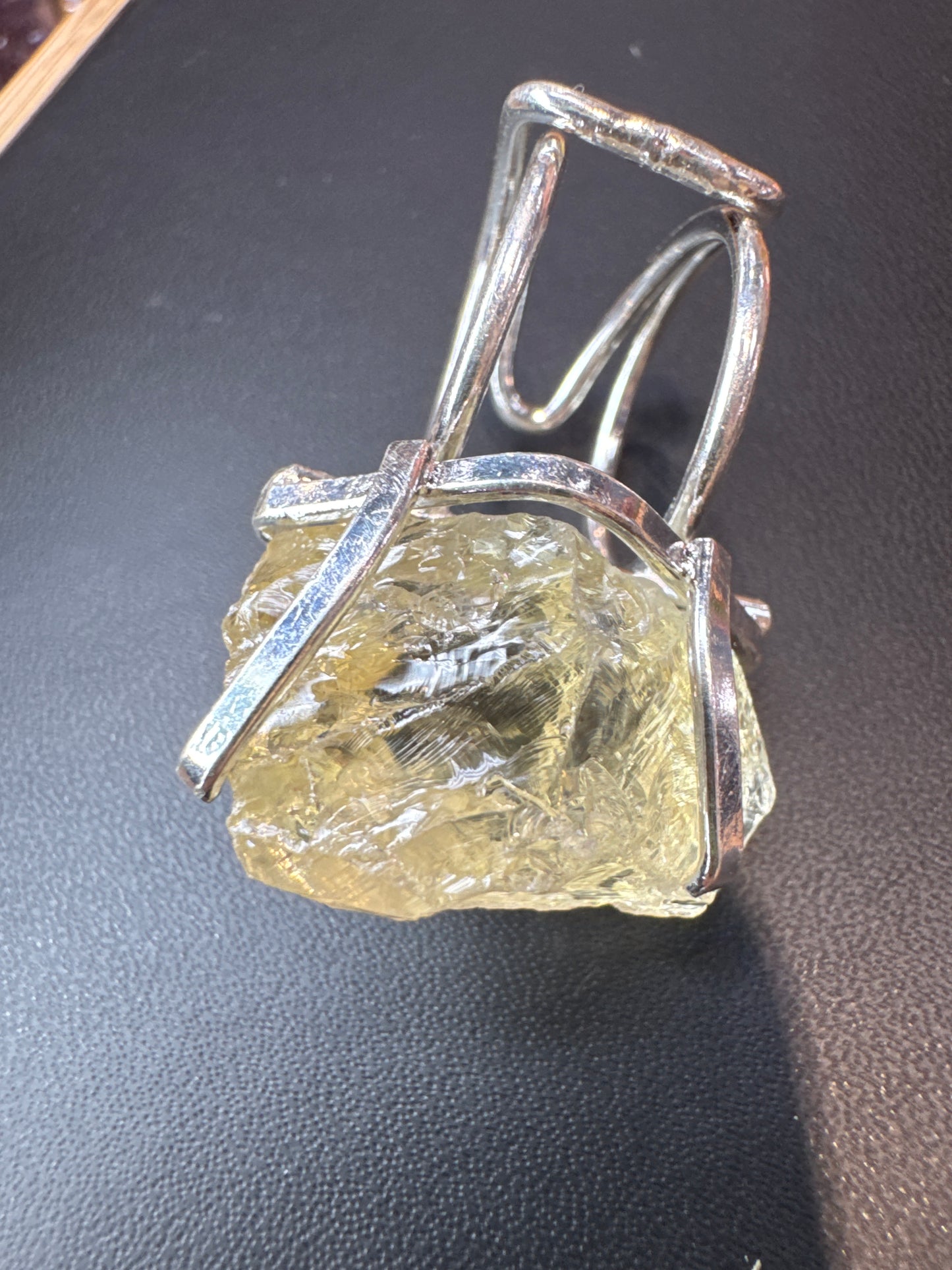 Raw Citrine Adjustable Ring - Origems