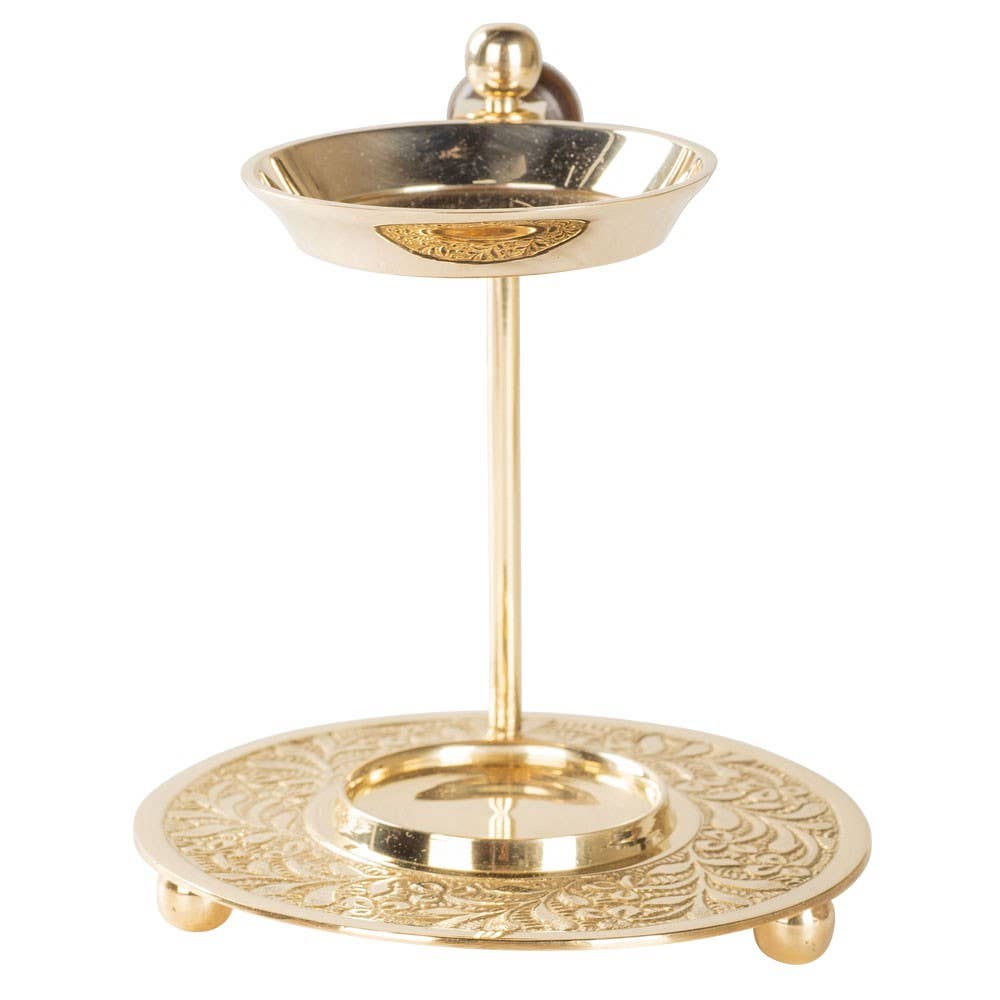 Golden Brass Burner for Charcoal and Resin