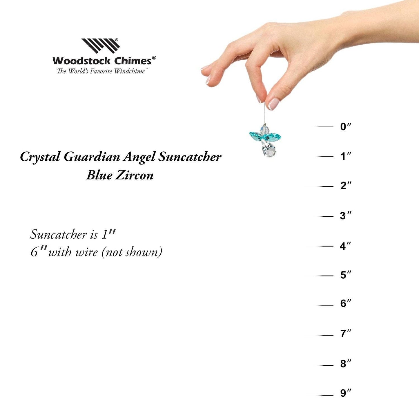Crystal Guardian Angel™ - Blue Zircon