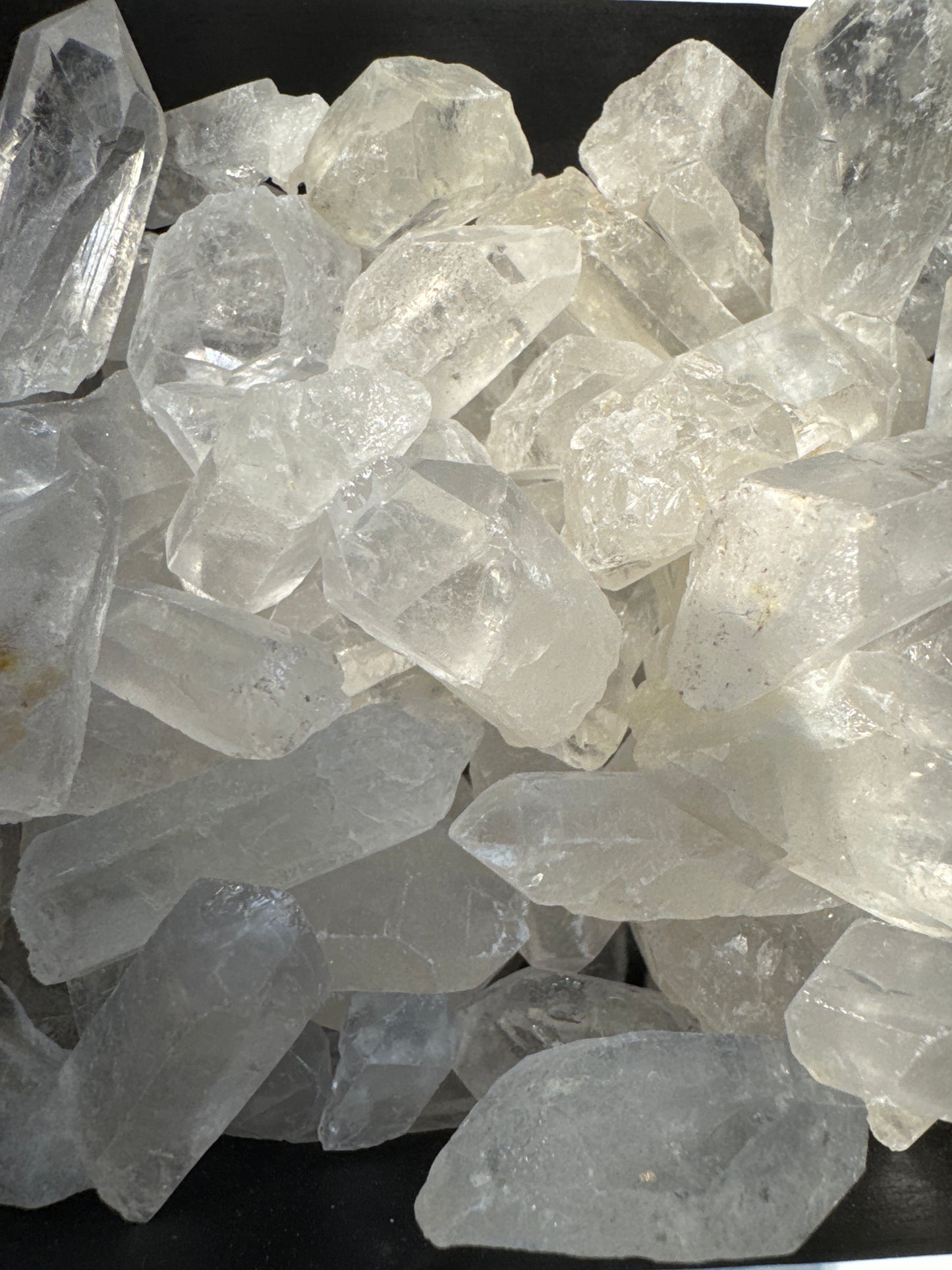 Clear Quartz Points Tumbled Pocket Stone