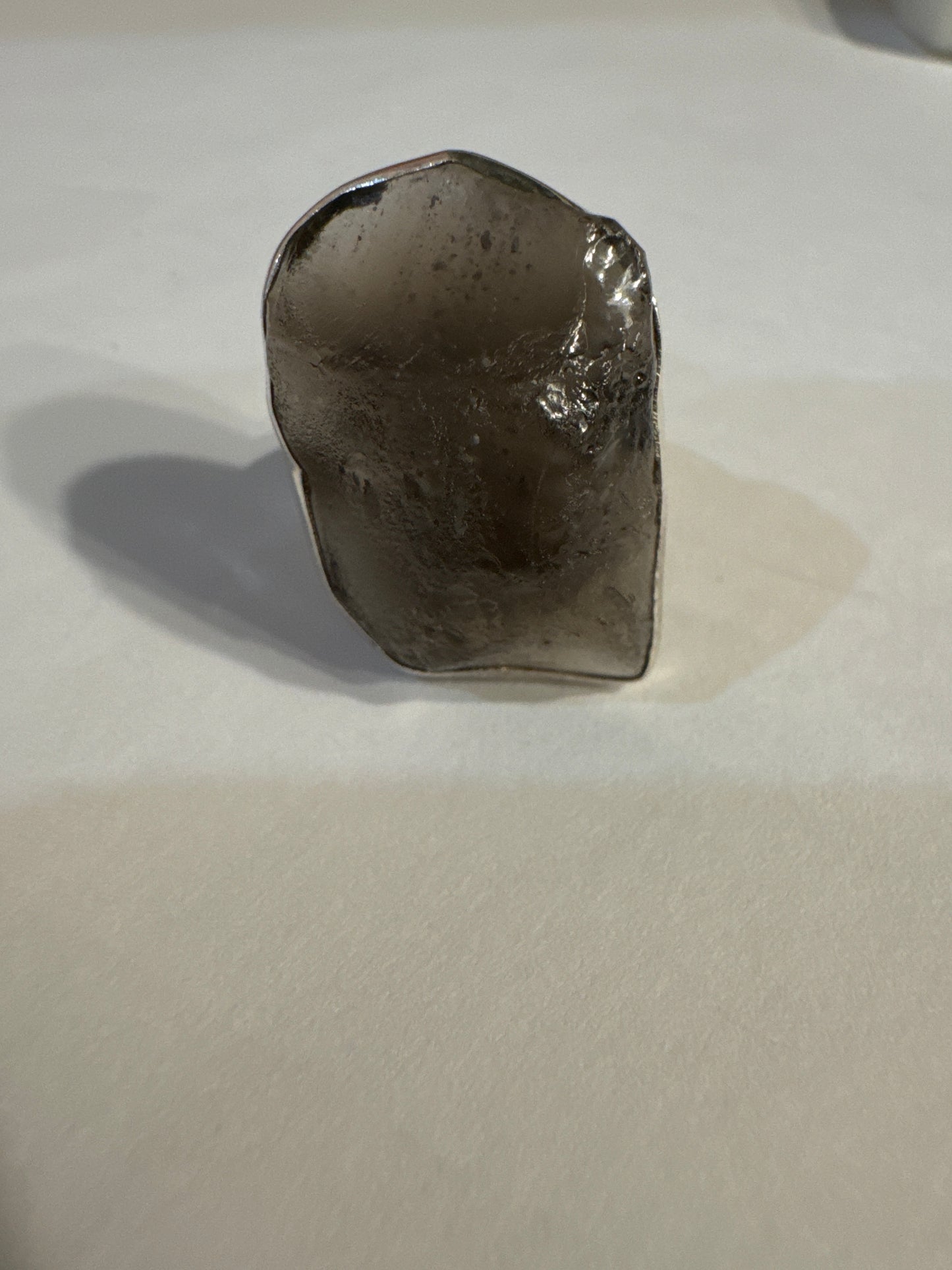 Tektite Size 7 Sterling Silver Ring