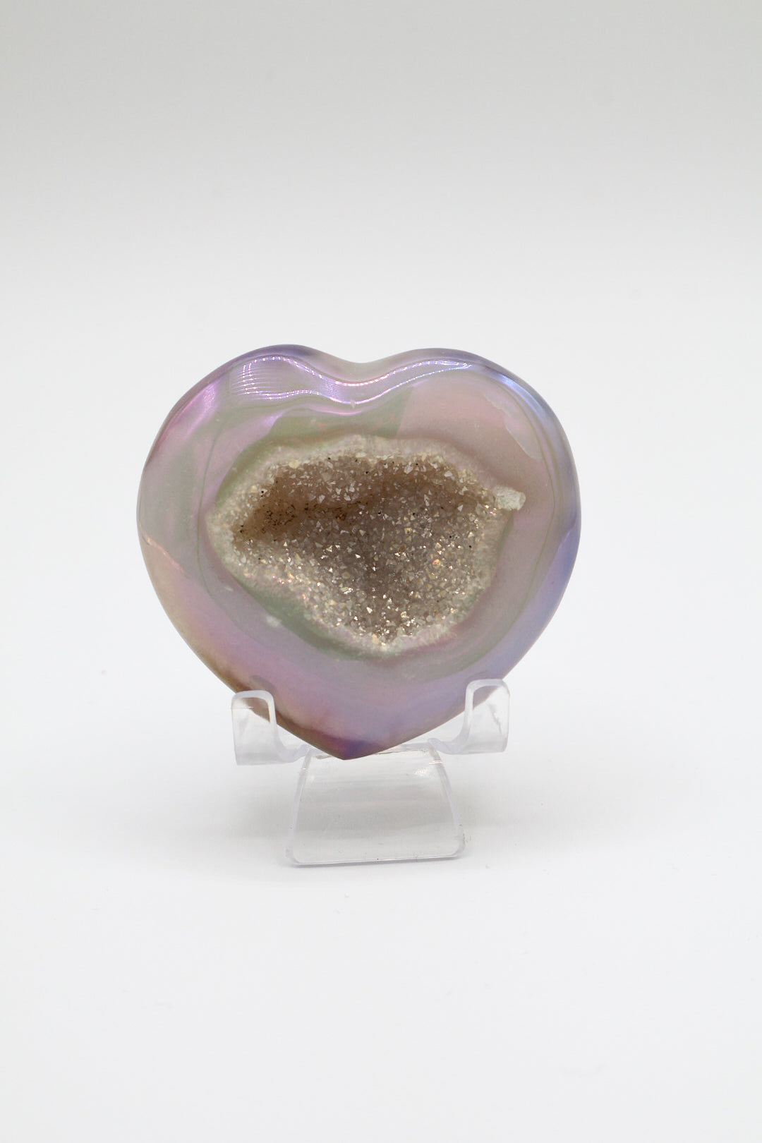 Iridescent Druzy Heart