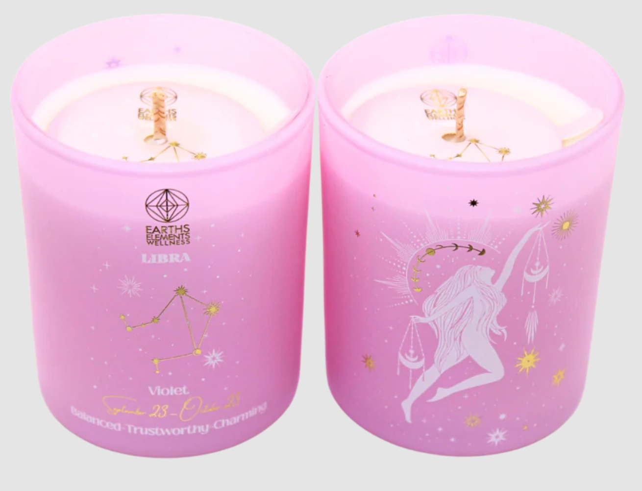 Libra Zodiac Sign Candle
