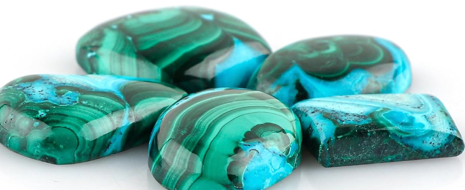 Malachite With Azurite Tumbled Pocket Stone