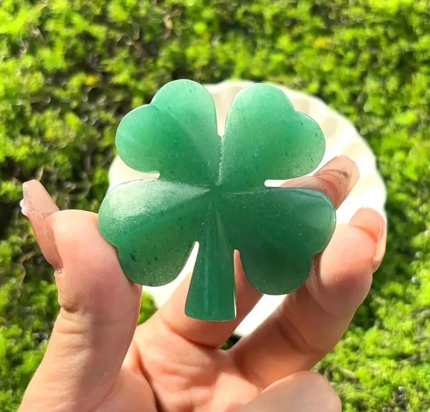 4 Leaf Clover - Carved Aventurine