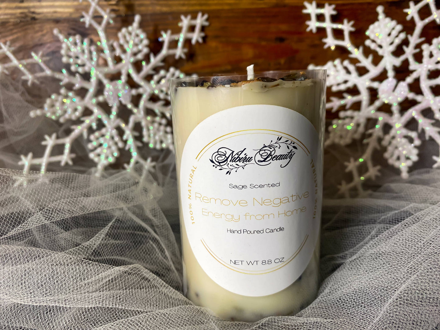 Smokey Quartz And Obsidian Remove Negative Energy From Home Candle