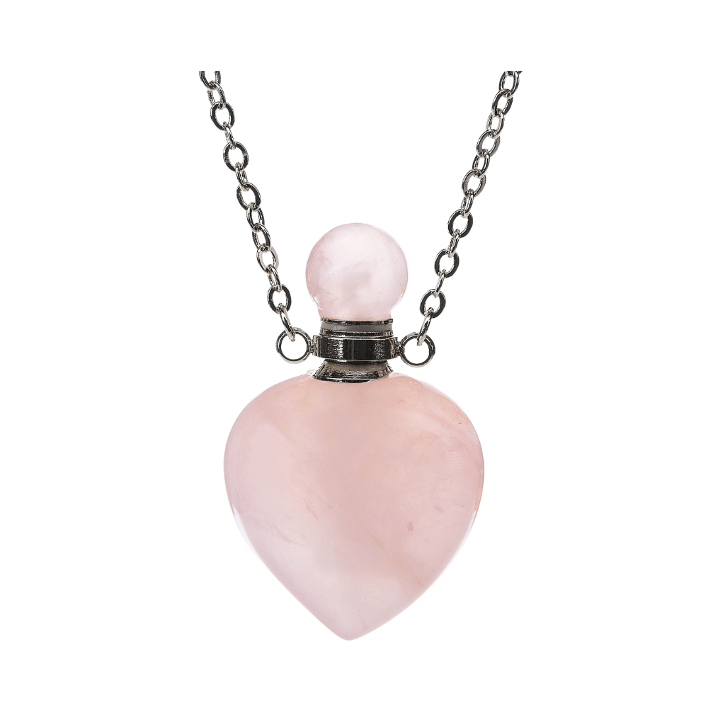 Rose Quartz Aromatherapy Necklace