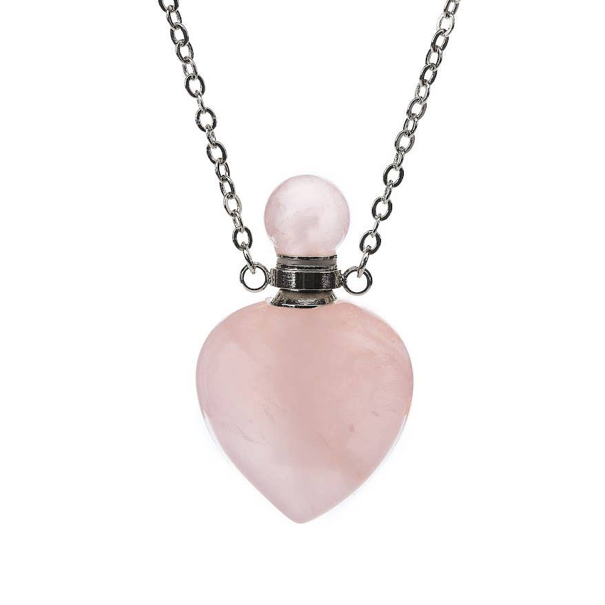 Rose Quartz Aromatherapy Necklace