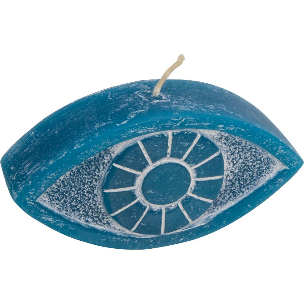 Blue Eye of Protection Sacred Symbol Candle