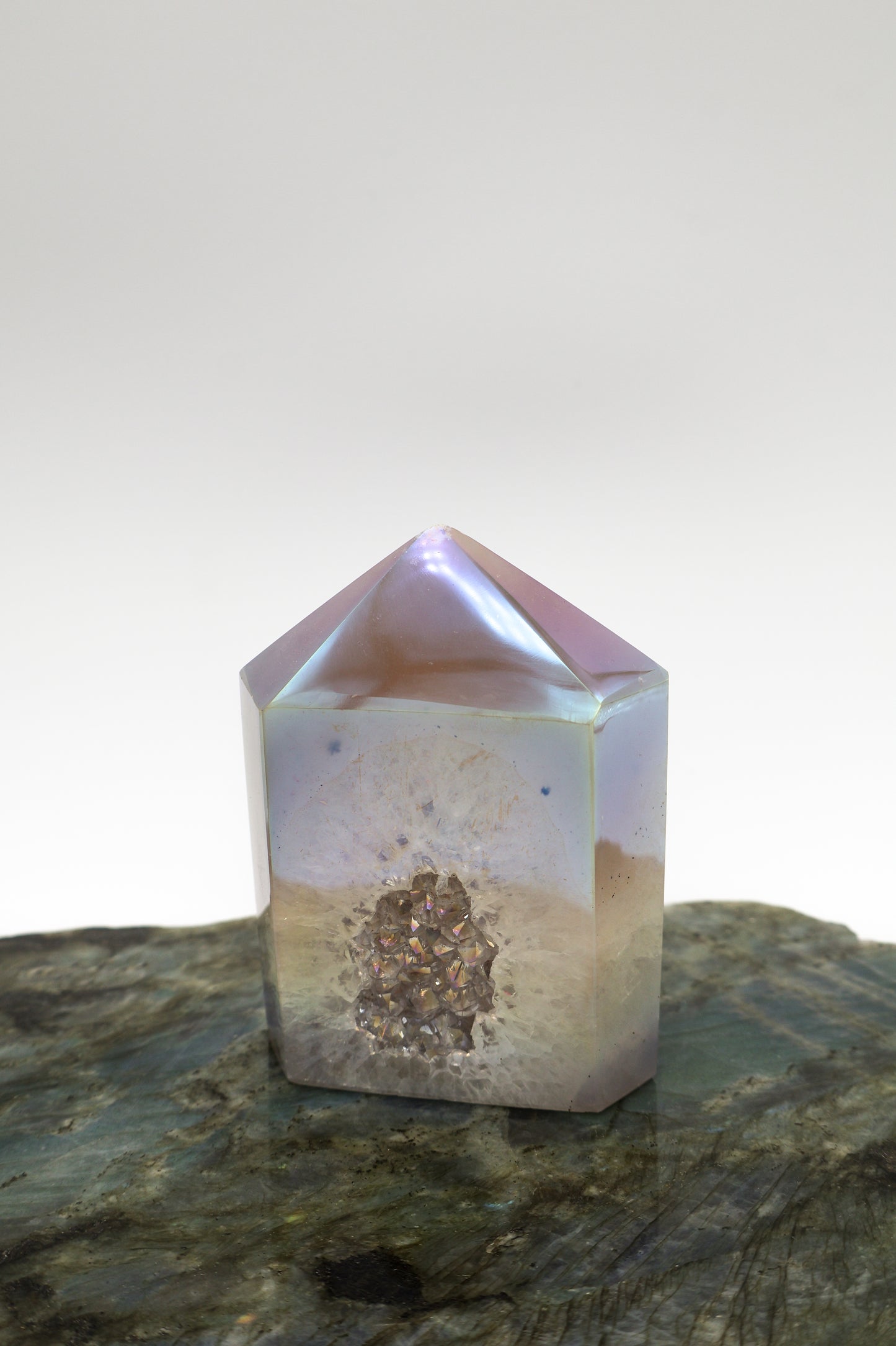 Angel Aura Quartz Geode Towers