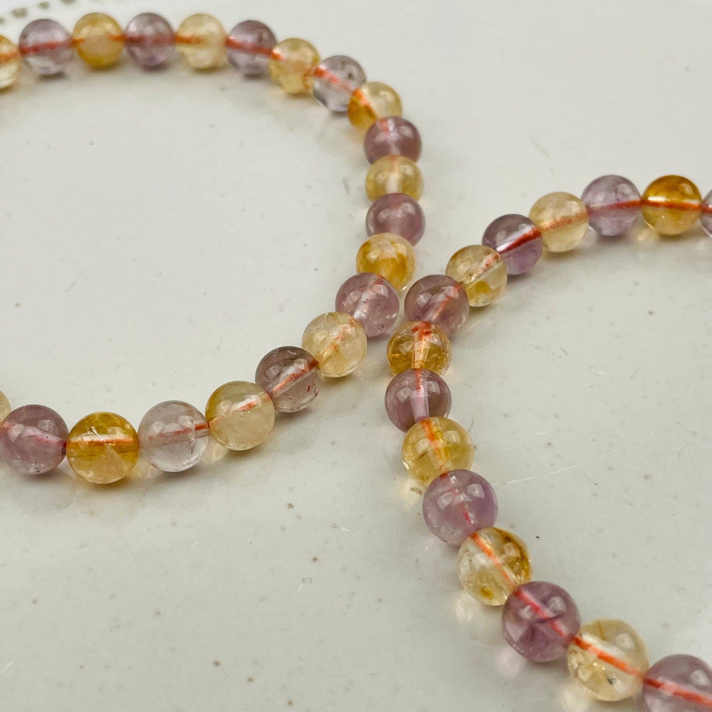 Amethyst and Citrine Ametrine Bracelets (6mm)