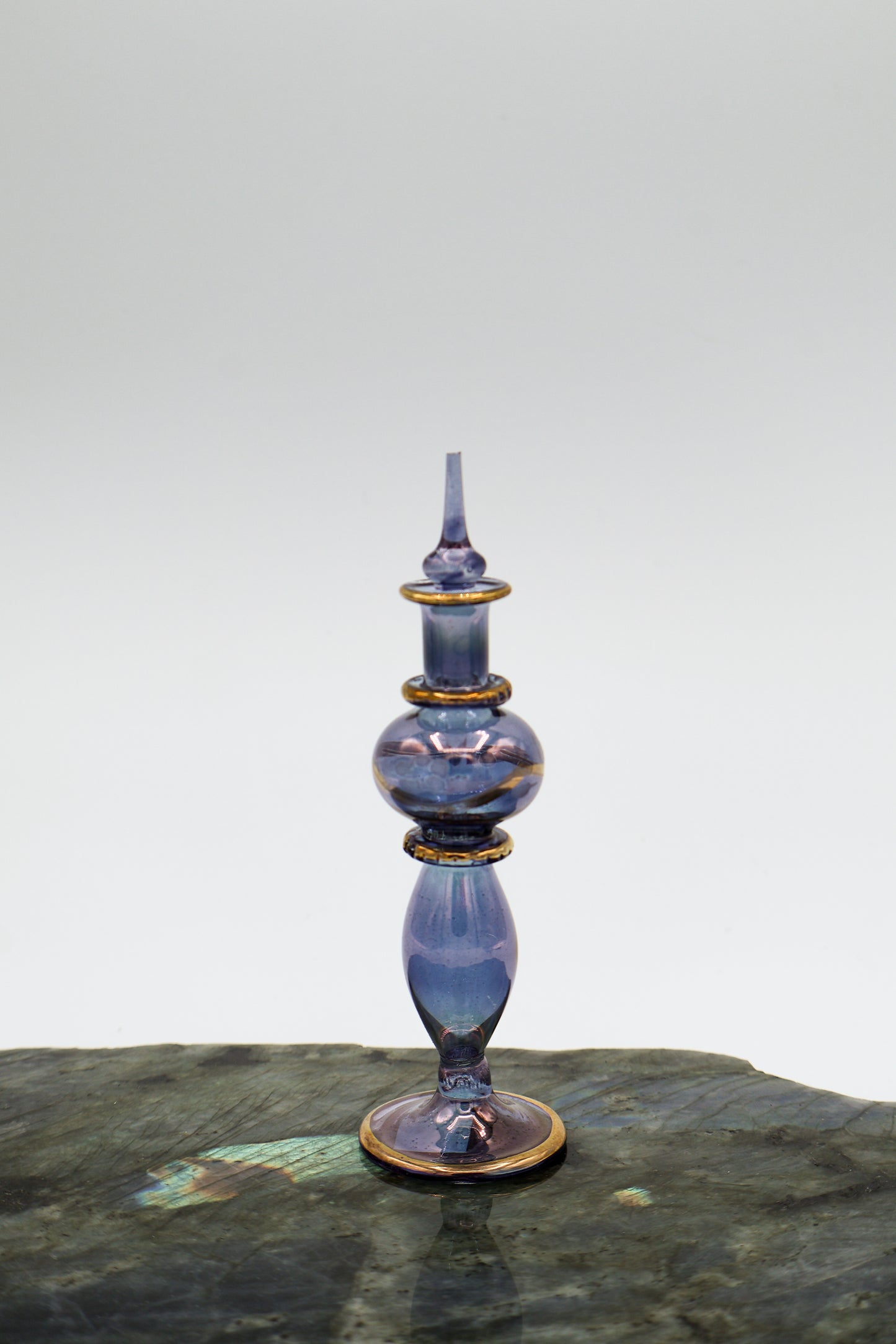 Egyptian Glass Hand Blown Oil Bottle