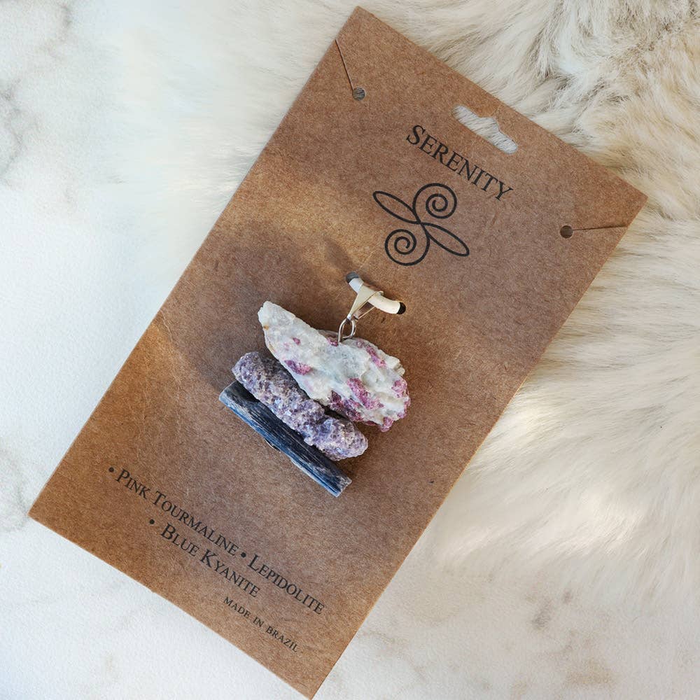 Intention Pendant for Serenity - Healing Crystals Jewelry