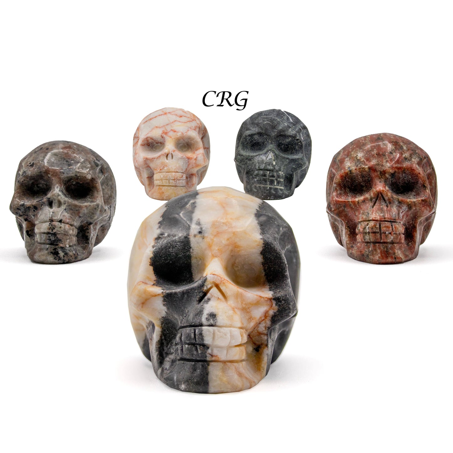 2" Gemstone Skulls (Small)