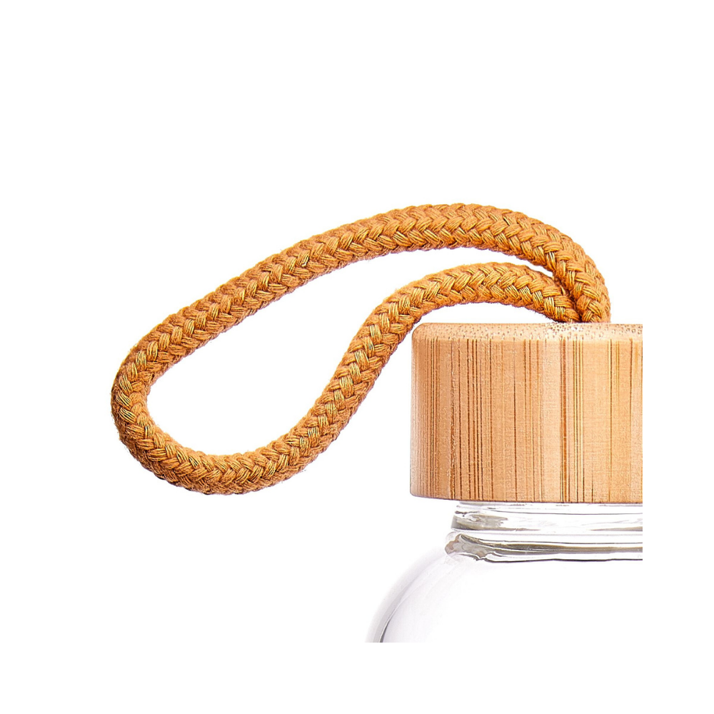 Abundance Water Bottle with Citrine and Clear Quartz