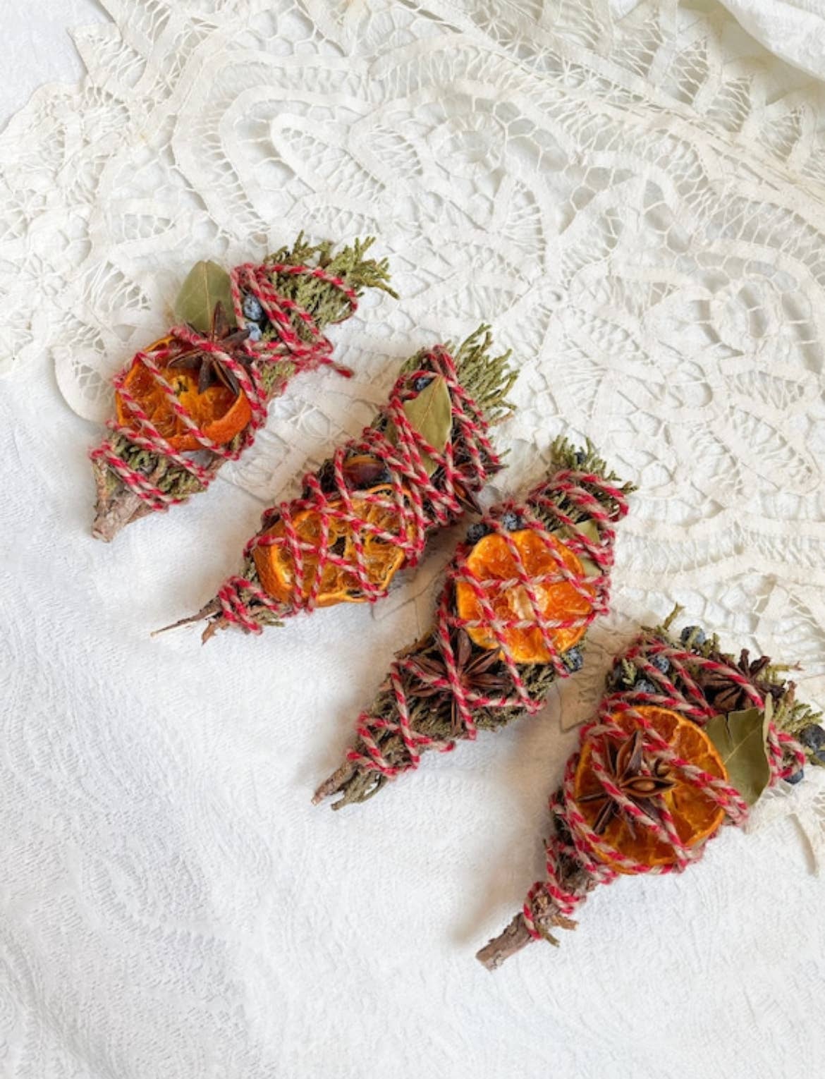 Yule Tide Cedar, Juniper, Orange, Basil, Smudge stick