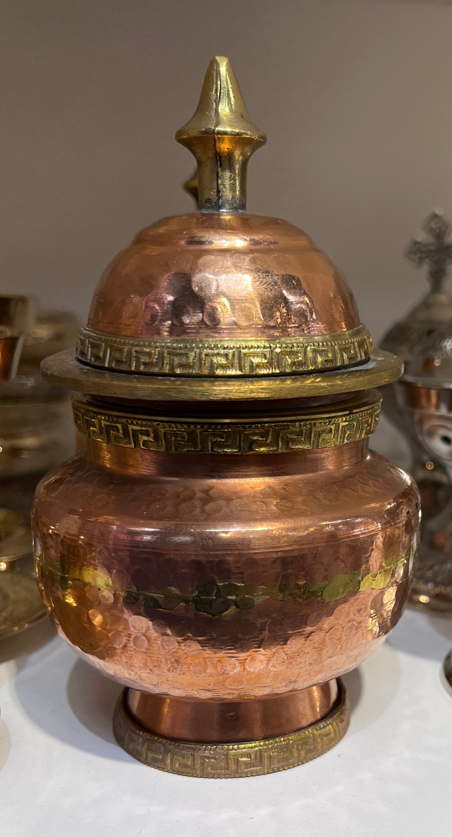 Copper Charcoal Incense Burner