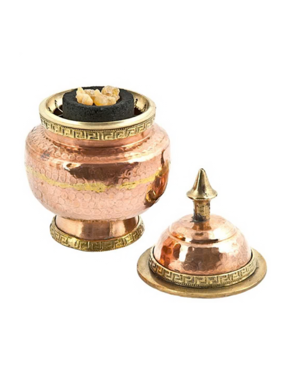Copper Charcoal Incense Burner