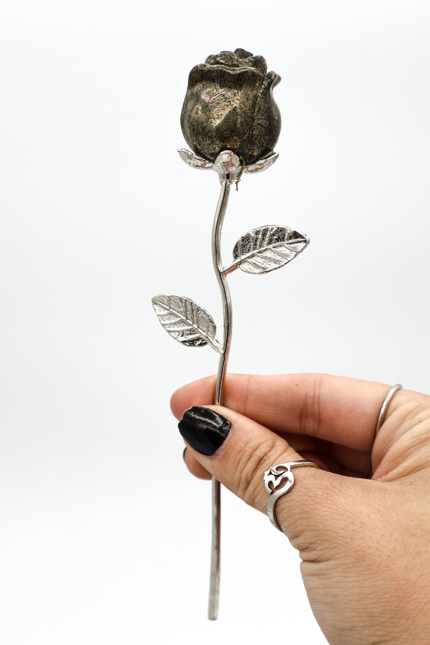 Crystal Gemstone Rose On Silver Stem | Crystal Roses