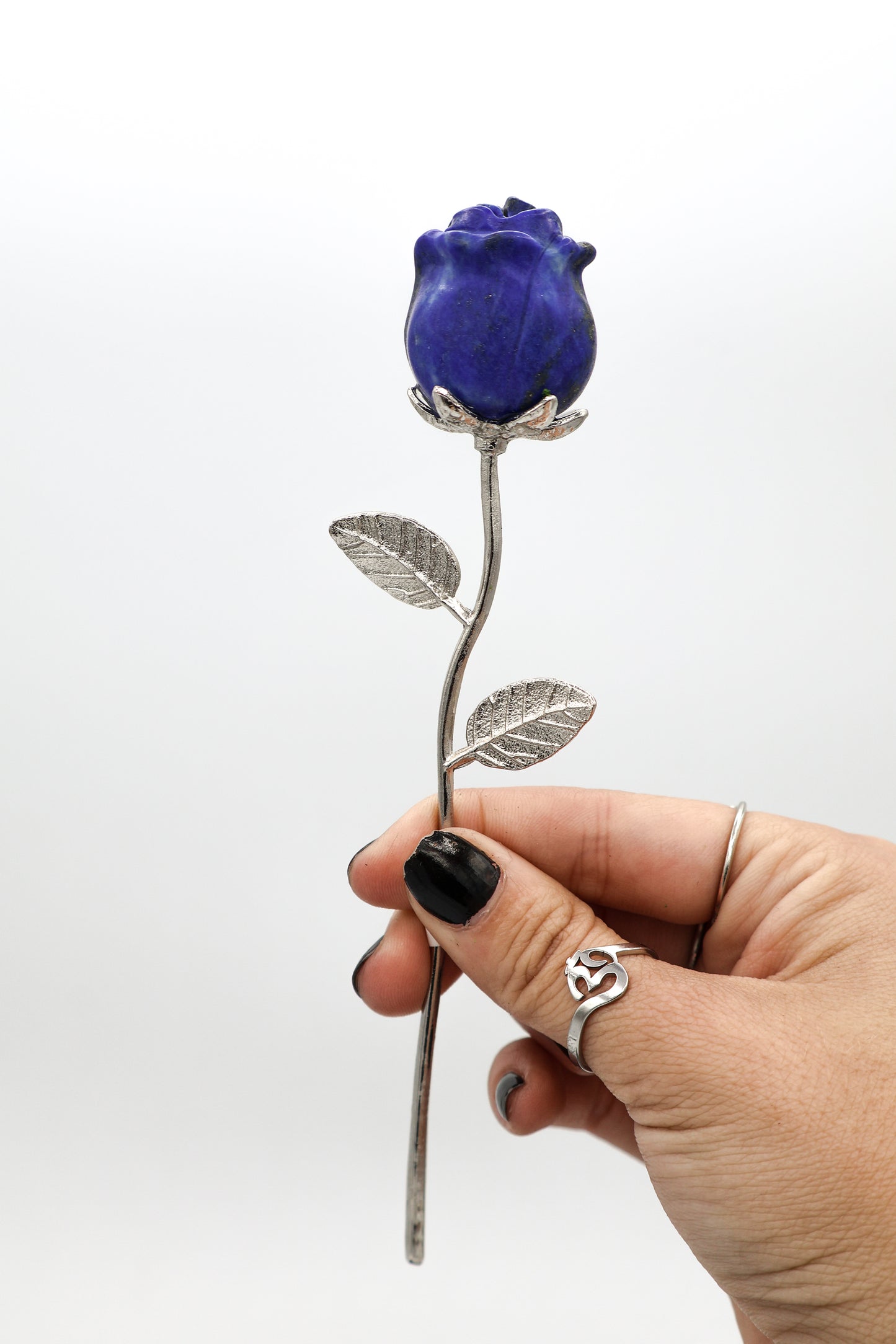 Crystal Gemstone Rose On Silver Stem | Crystal Roses