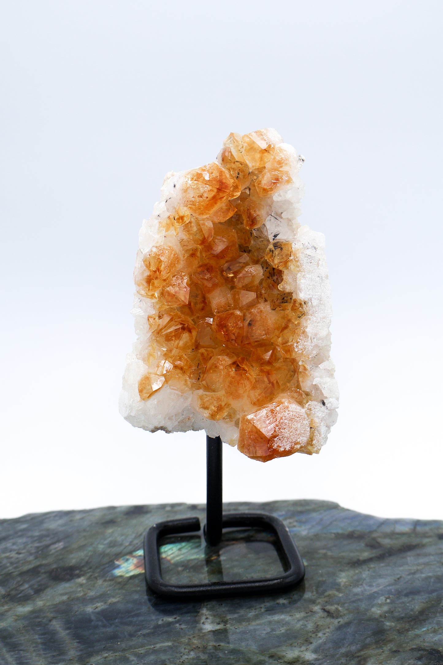 Citrine Cluster On Stand