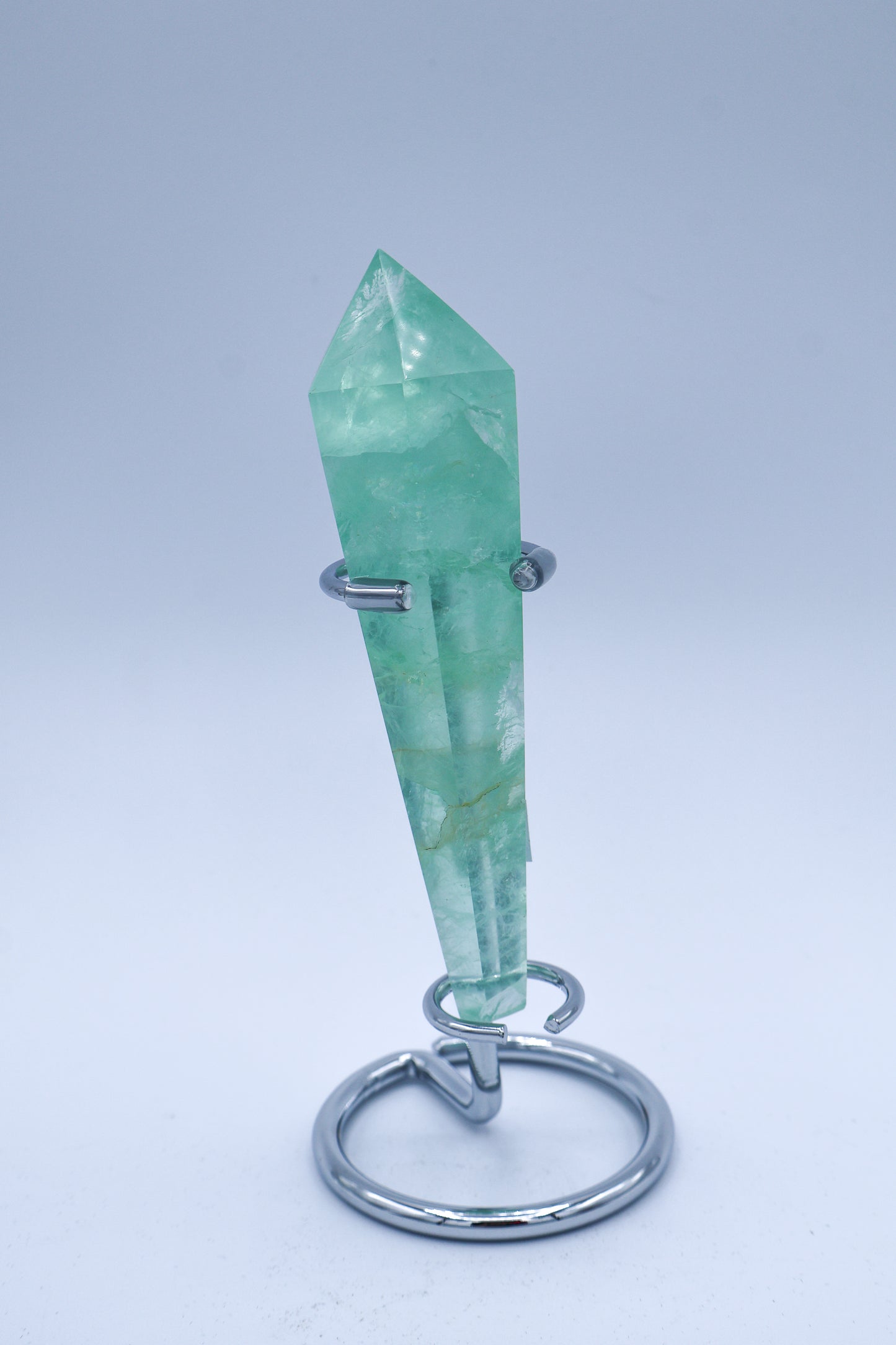 Green Fluorite Septer with Stand