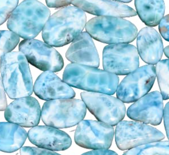 Larimar Tumbled Pocket Stone