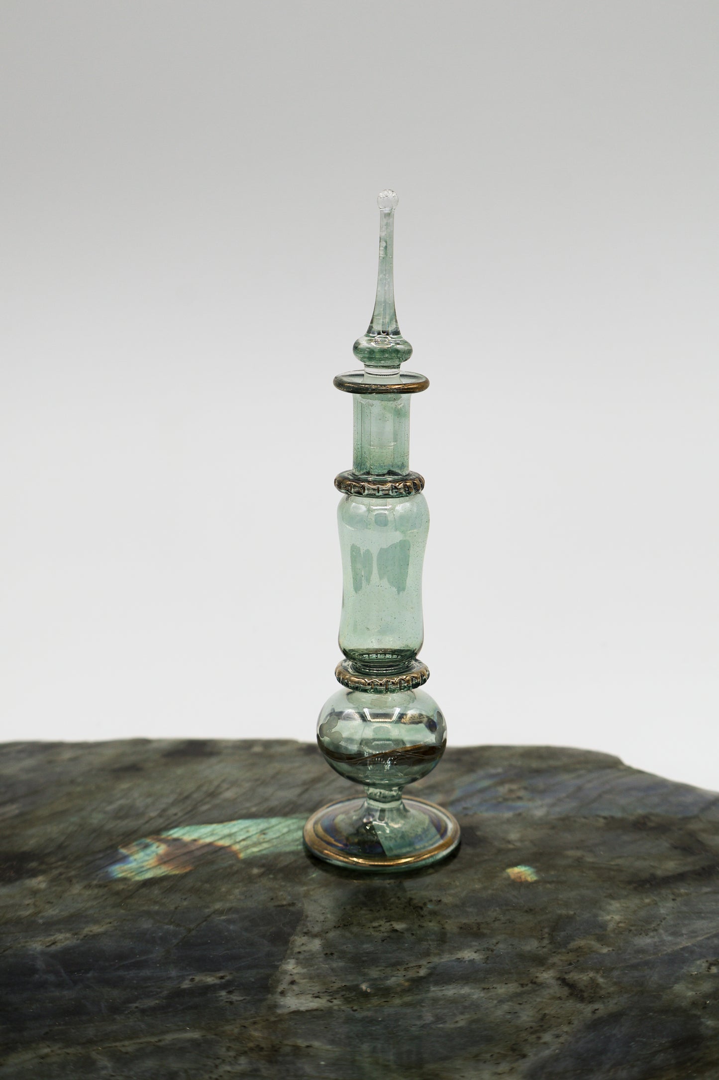 Egyptian Glass Hand Blown Oil Bottle