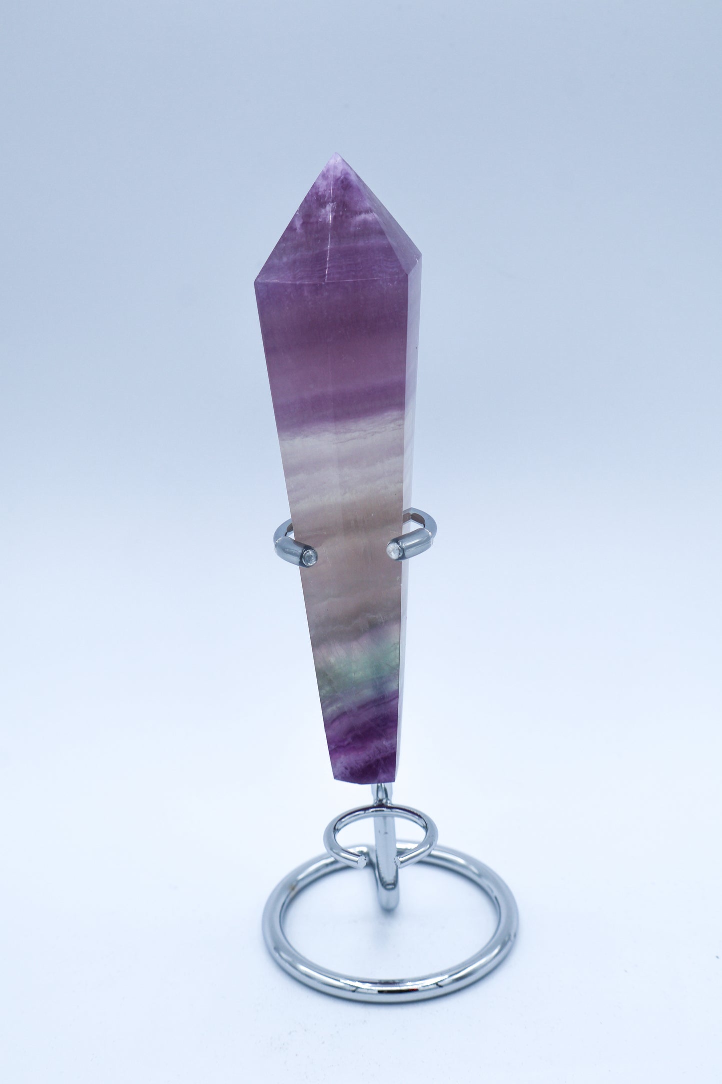 Magenta Fluorite Septer with Stand