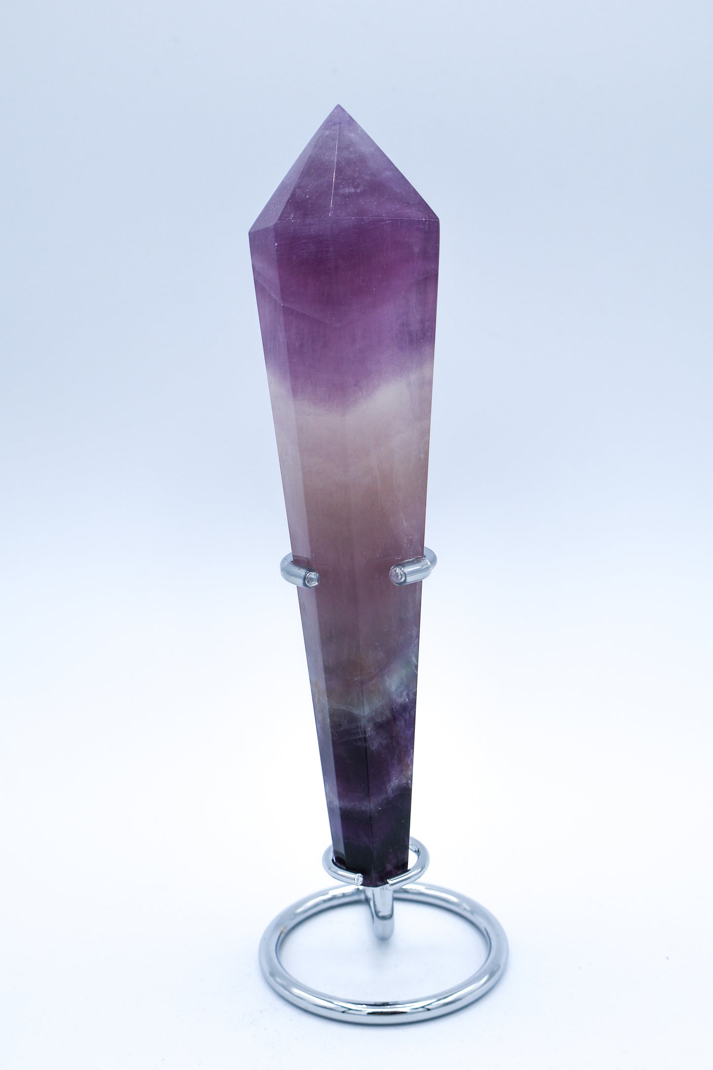 Magenta Fluorite Septer with Stand