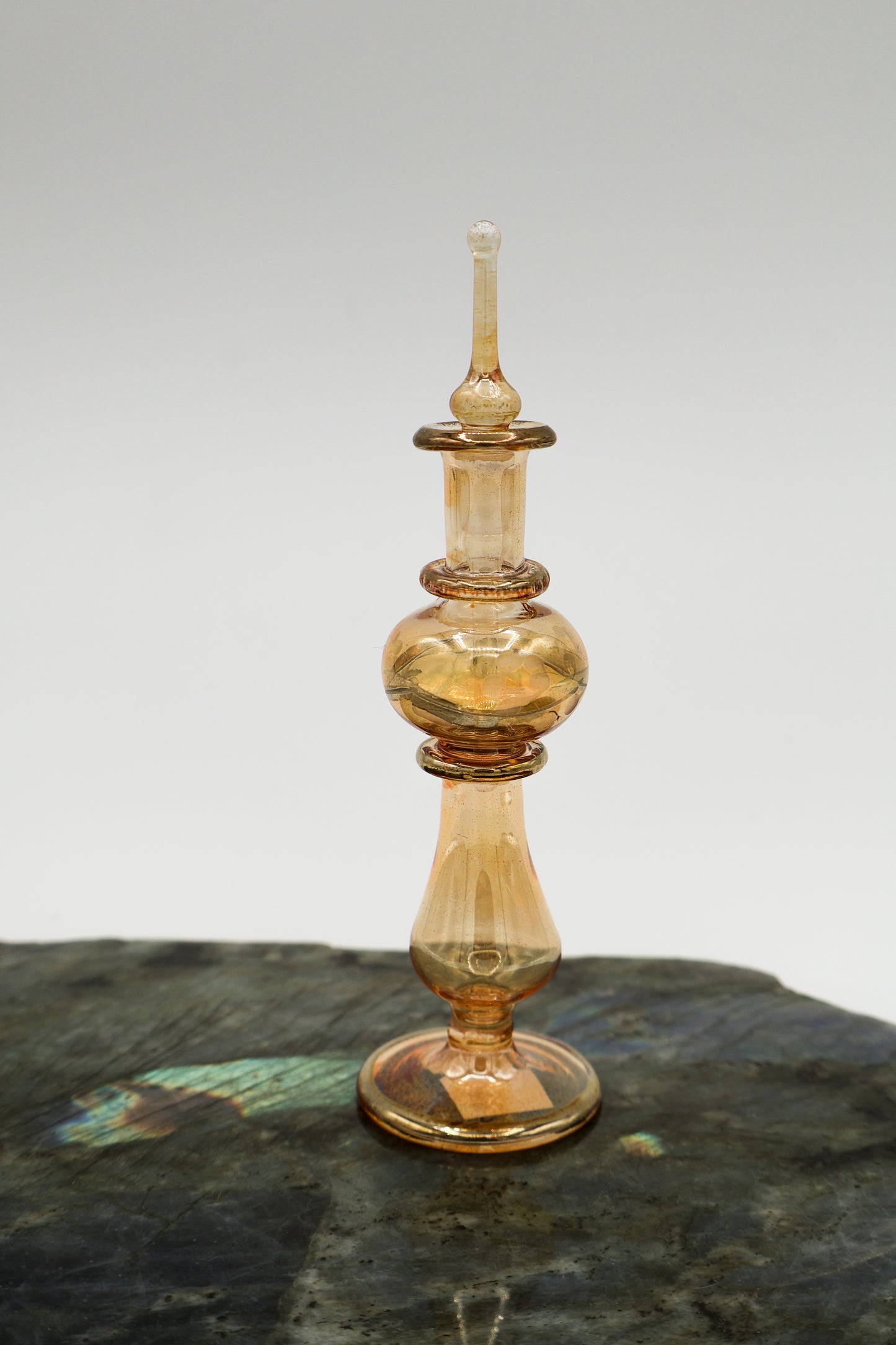 Egyptian Glass Hand Blown Oil Bottle