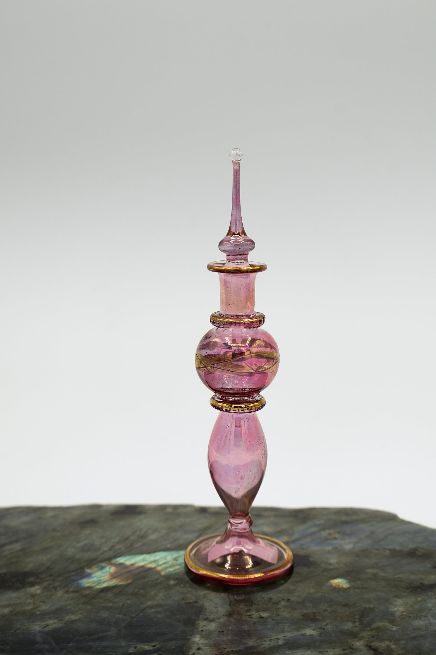 Egyptian Glass Hand Blown Oil Bottle