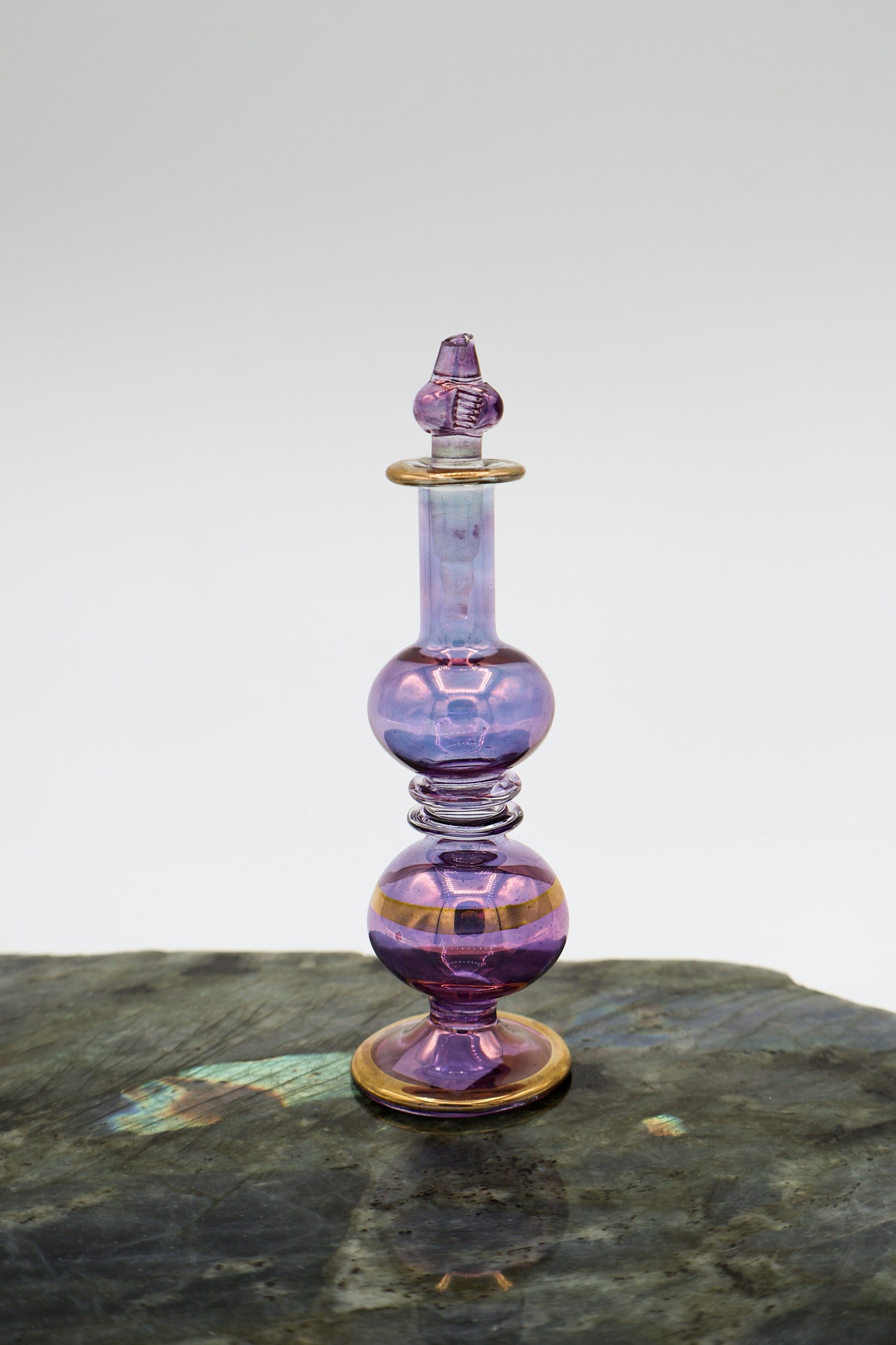 Egyptian Glass Hand Blown Oil Bottle