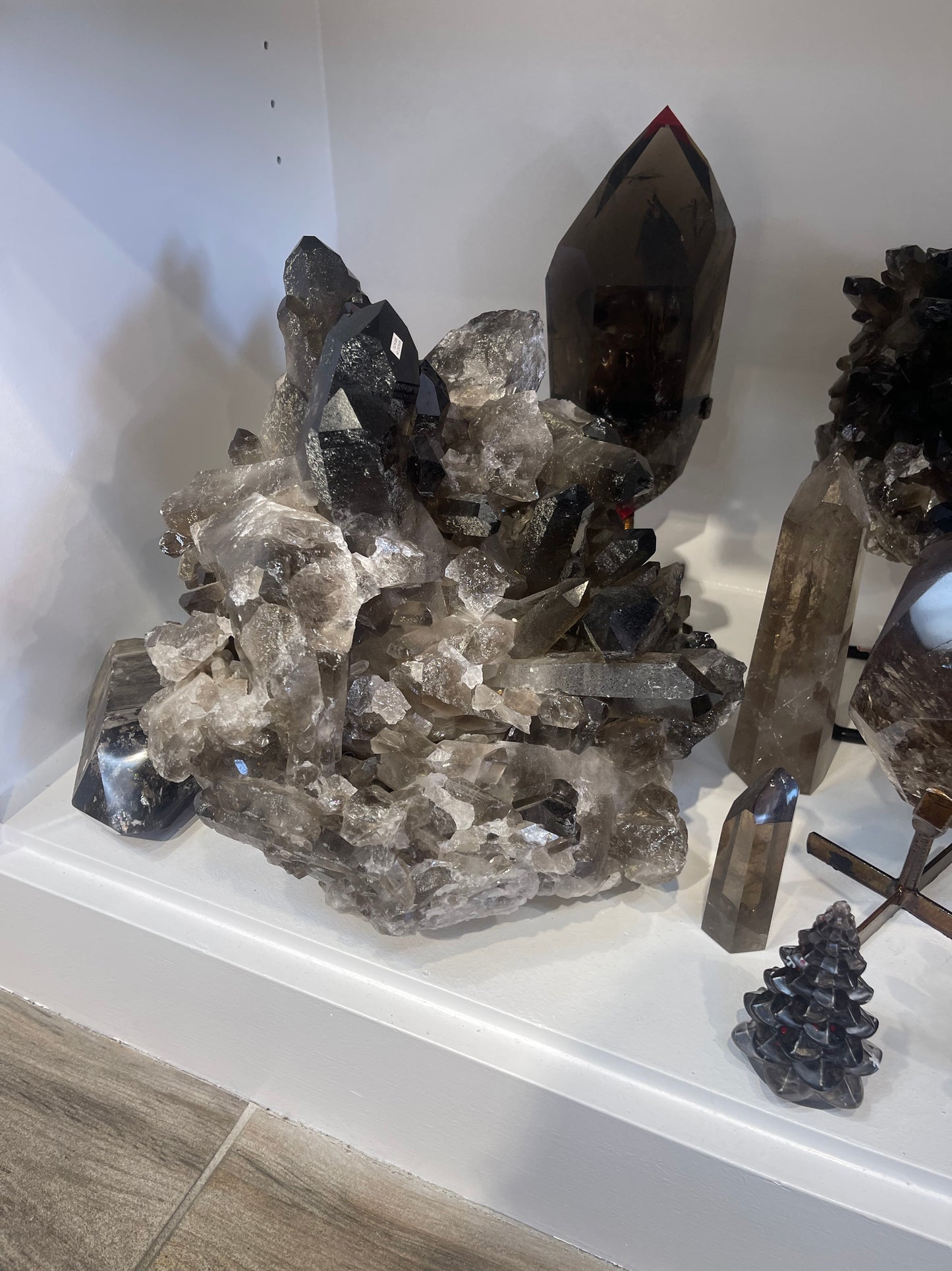 Large Smokey Quartz Cluster