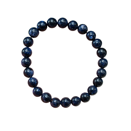 Blue Goldstone Bracelet (8mm)
