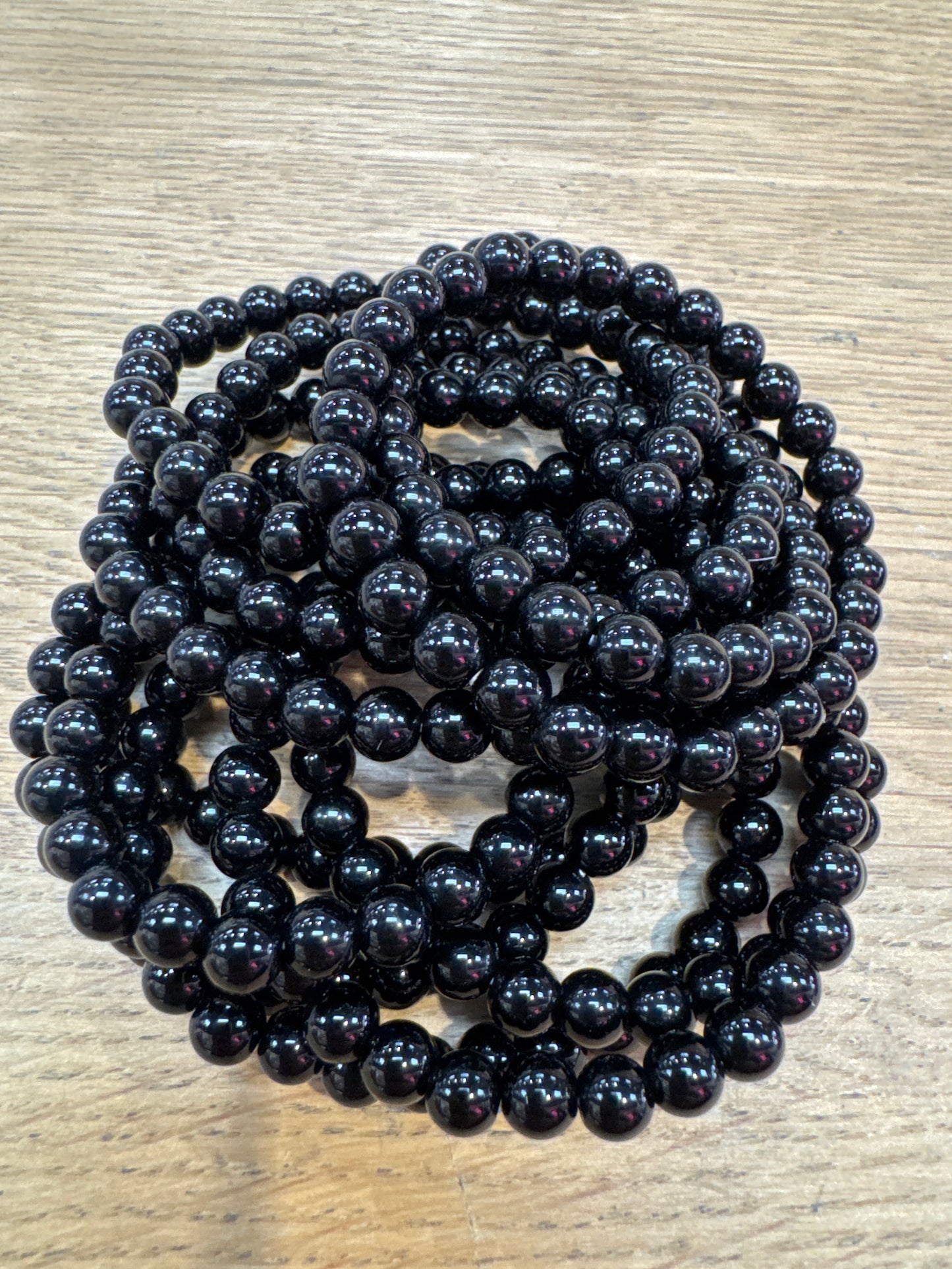 Black Onyx Stretch Bracelet 6 mm