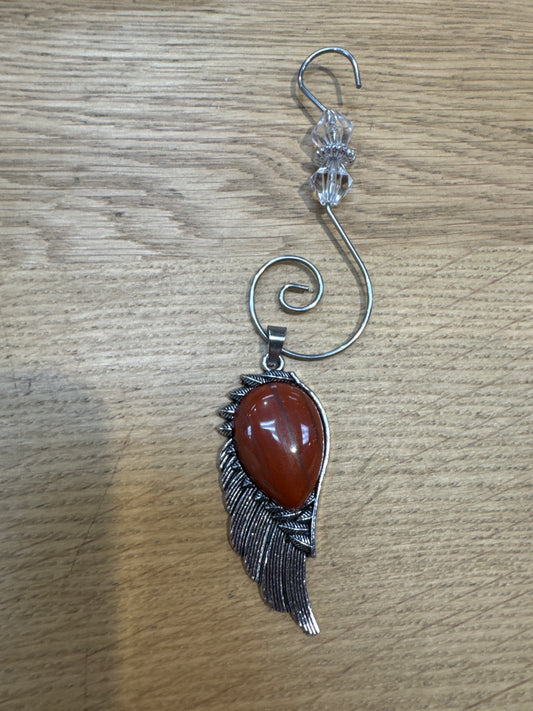 Wing Ornament | Assorted Gemstone With Hanger