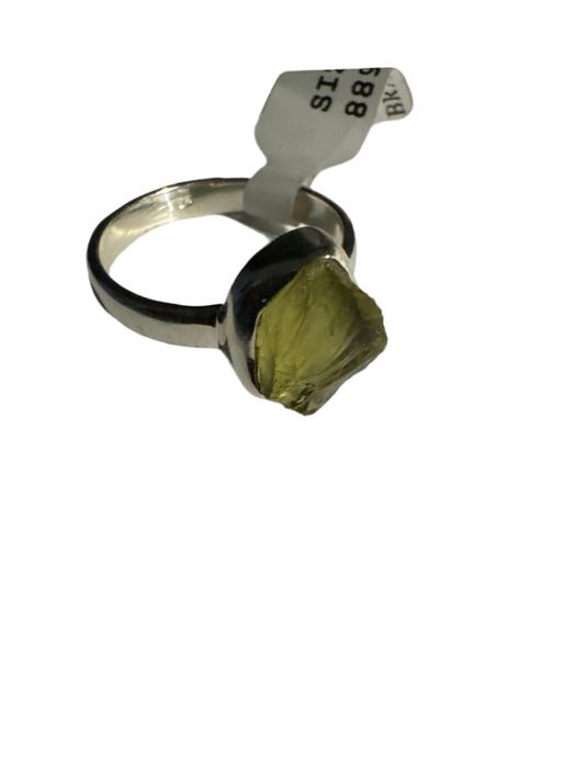 Lemon Topaz Size 8 Sterling Silver Ring