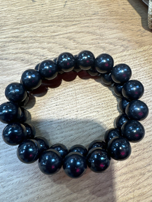Shungite Stretch Bracelet (12mm)