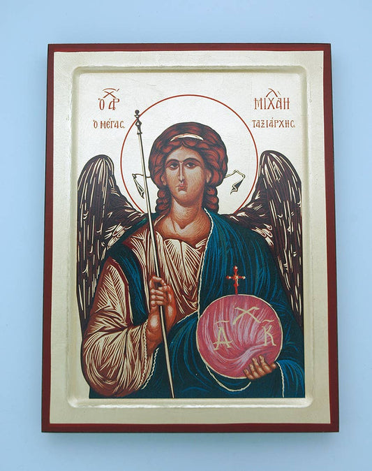 Serigraph of St. Michael Greek Wall Art