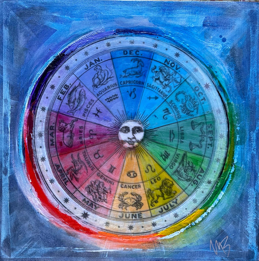 Spirit Wheel Painting by Melissa Behr